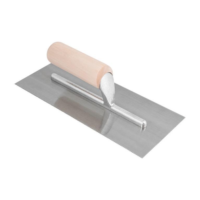 Roberts Tools Wooden Handle 3mm Square Notch Trowel