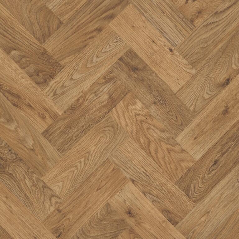 Polyflor Designatex Pur 2137 English Oak Parquet Vinyl Flooring