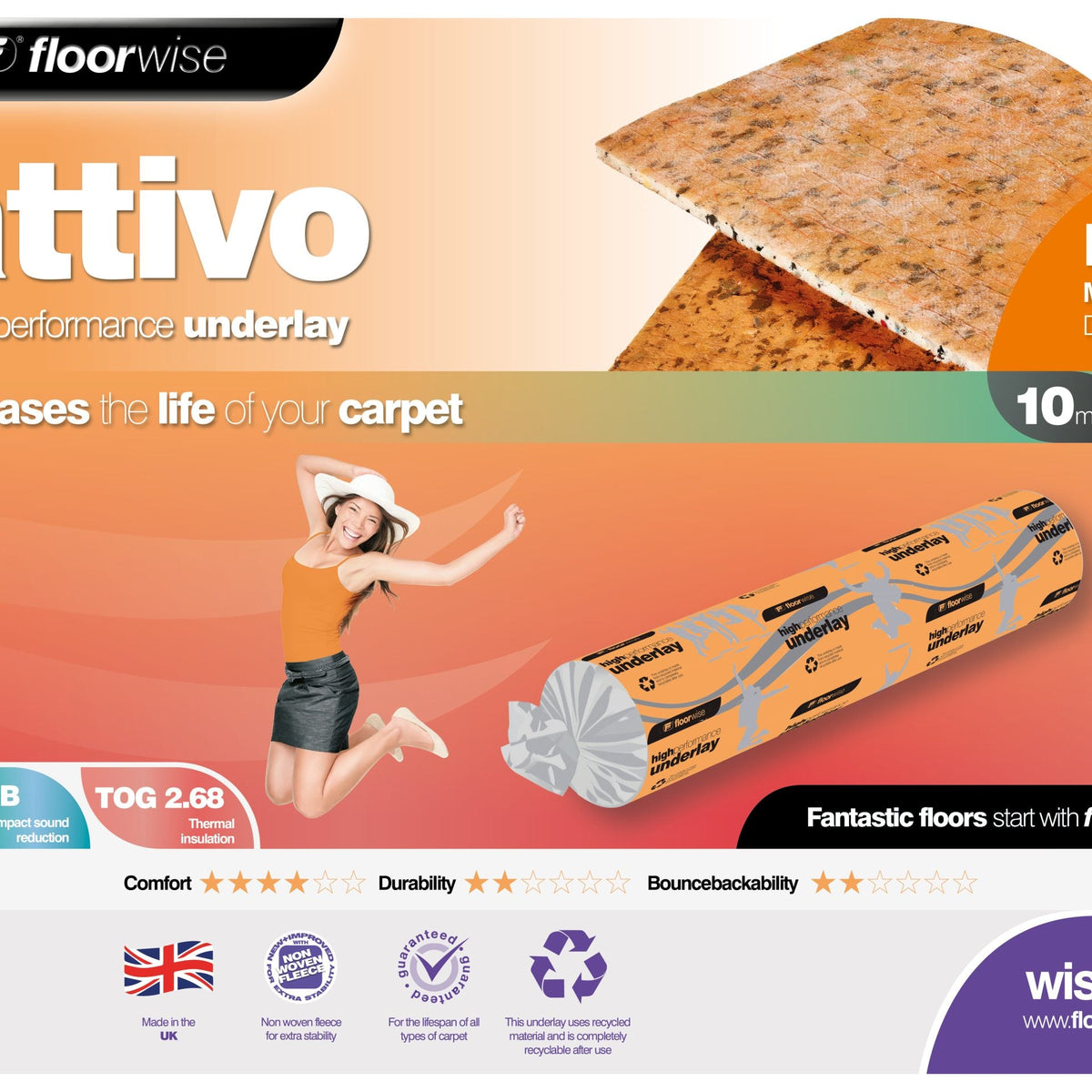 Floorwise Attivo Underlay 10mm