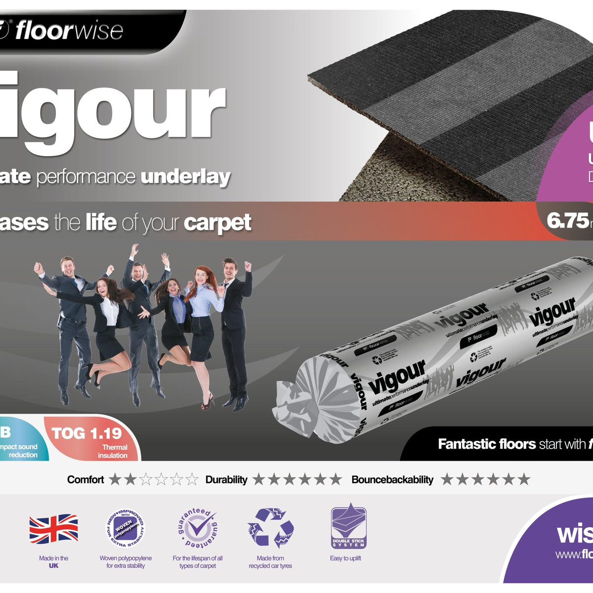 Floorwise Vigour Underlay 6.75mm