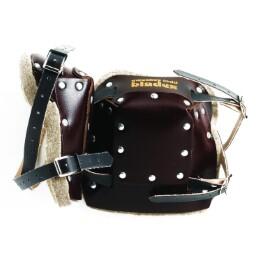 Sweeney Todd Blades Tan Leather Faced Knee Pads Felt