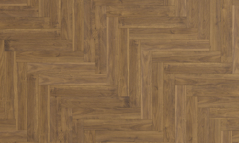 Aspen Herringbone Golden Walnut M81 8mm Laminate Flooring