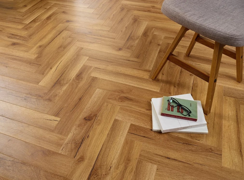 Evolve BLOCKS Herringbone Helsinki SD037 12mm Laminate Flooring