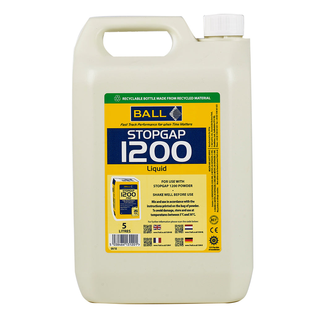 F Ball Screeds Stopgap 1200 5lt (bottle)