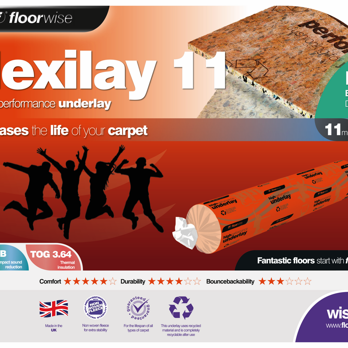 Floorwise Flexilay 11 Underlay 11mm