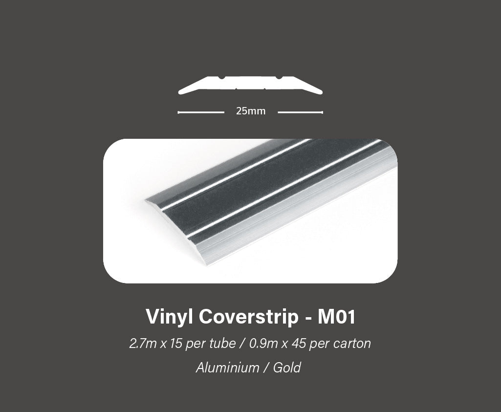 Gripperrods Metals 0.9 Full Tubes M01.a Ali Vinyl Coverstrip
