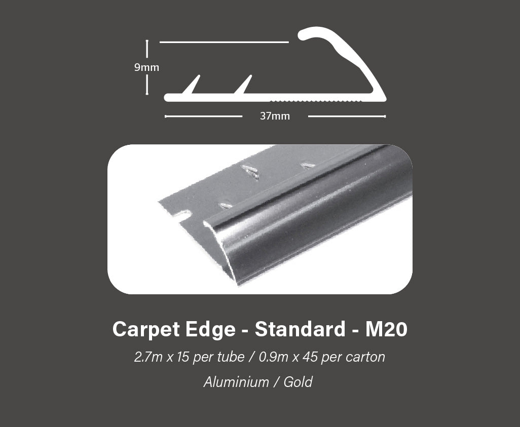 Gripperrods Metals 0.9 Full Tubes M20.a Ali Carpet Edge Standard