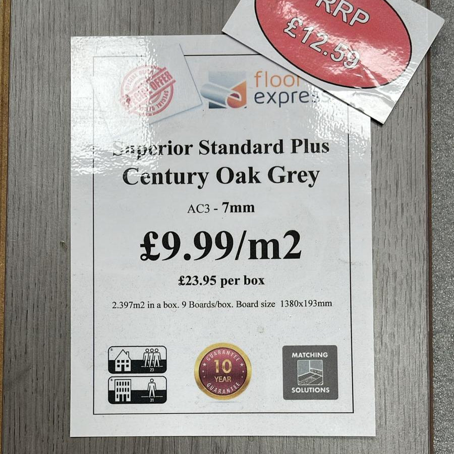 Superior Standard Plus Century Oak Grey