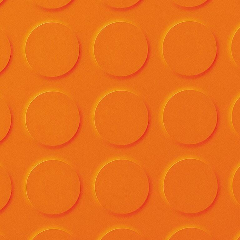 Polyflor Saarfloor Noppe Stud 010 Orange Commercial Flooring