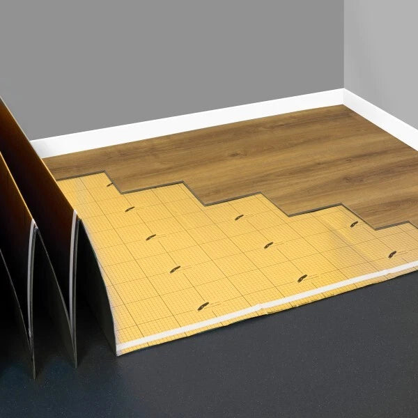 1.5mm LVT underlay boards laid under click vinyl flooring