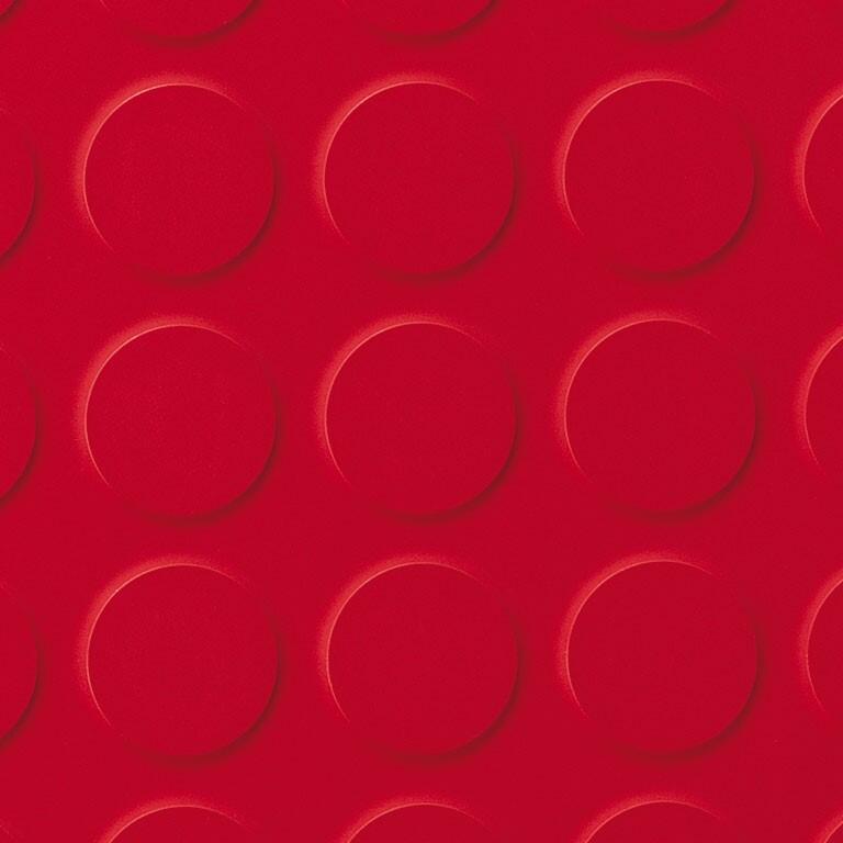 Polyflor Saarfloor Noppe Stud 012 Warm Red Commercial Flooring