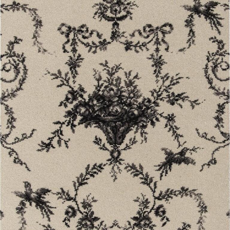Brintons Classic Florals Nouveau 10/50365 Toile Empire Silver Carpet