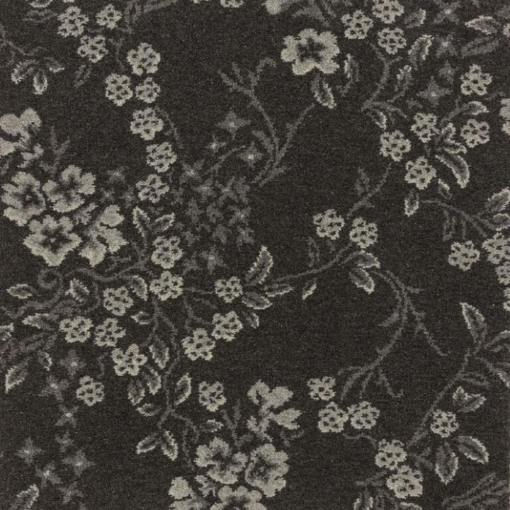 Brintons Purely Natural Flora And Fauna 10/50383 Flowering Vines Graphite Carpet