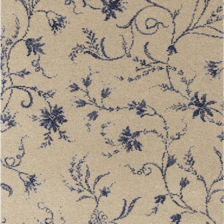 Brintons Classic Florals Nouveau 13/50366 Parterre Chalk Blue Carpet