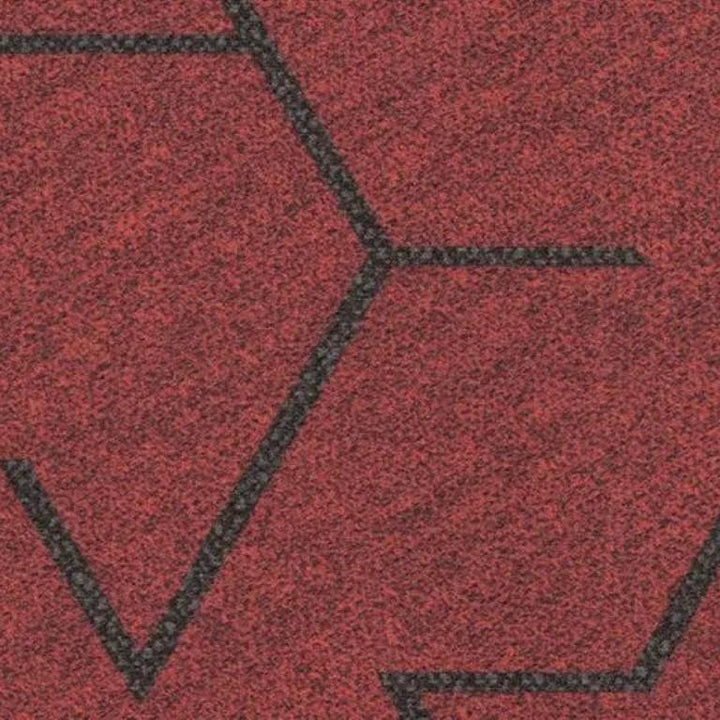 Forbo Flotex Triad Planks 131001 Red Commercial Flooring