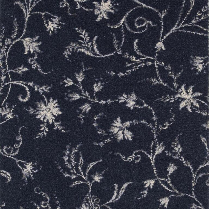 Brintons Classic Florals Nouveau 3/50366 Parterre French Blue Carpet