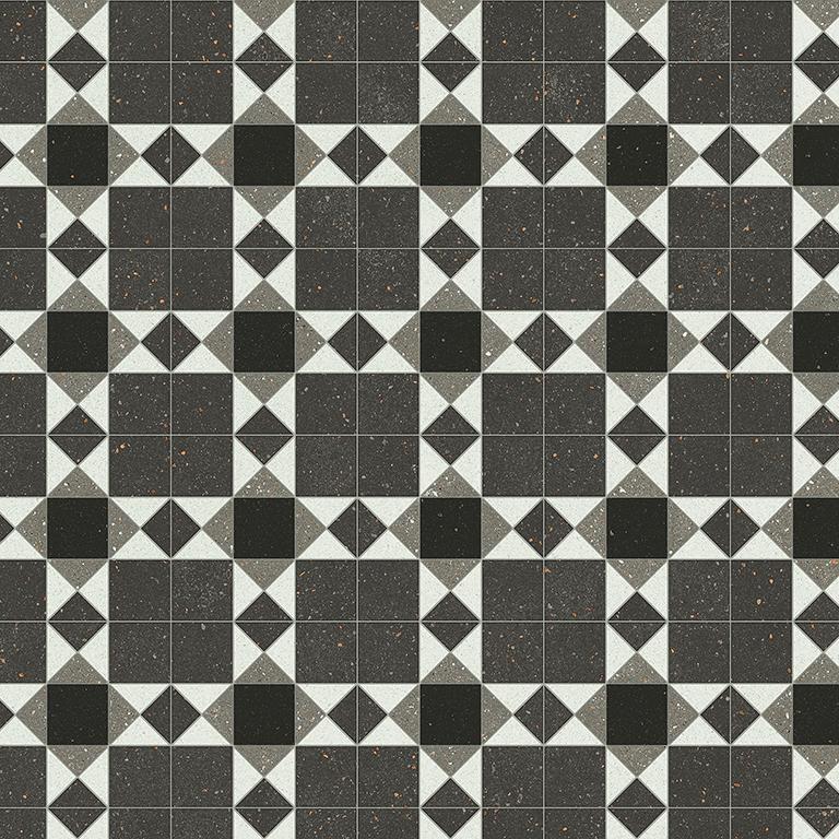 Polyflor Architex Pur 3415 Heritage Tile Vinyl Flooring