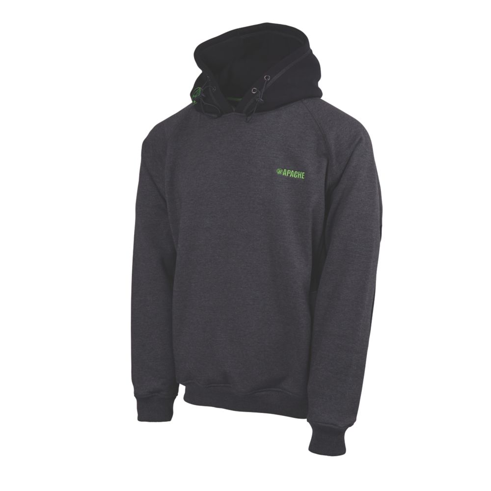 Apache Kingston Hooded Sweatshirt Grey/Black