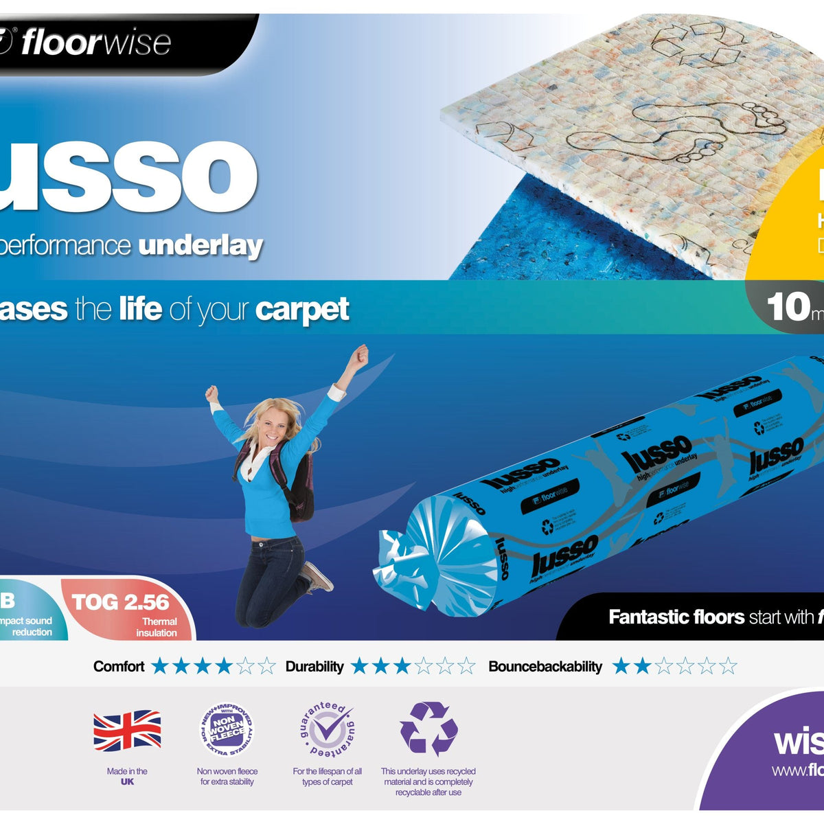 Floorwise Lusso Underlay 10mm