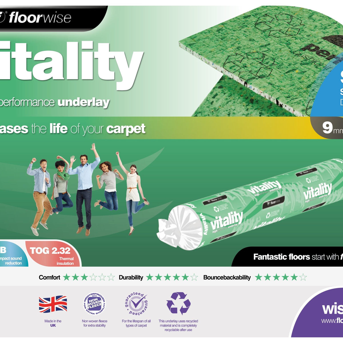 Floorwise Vitality Underlay 9mm