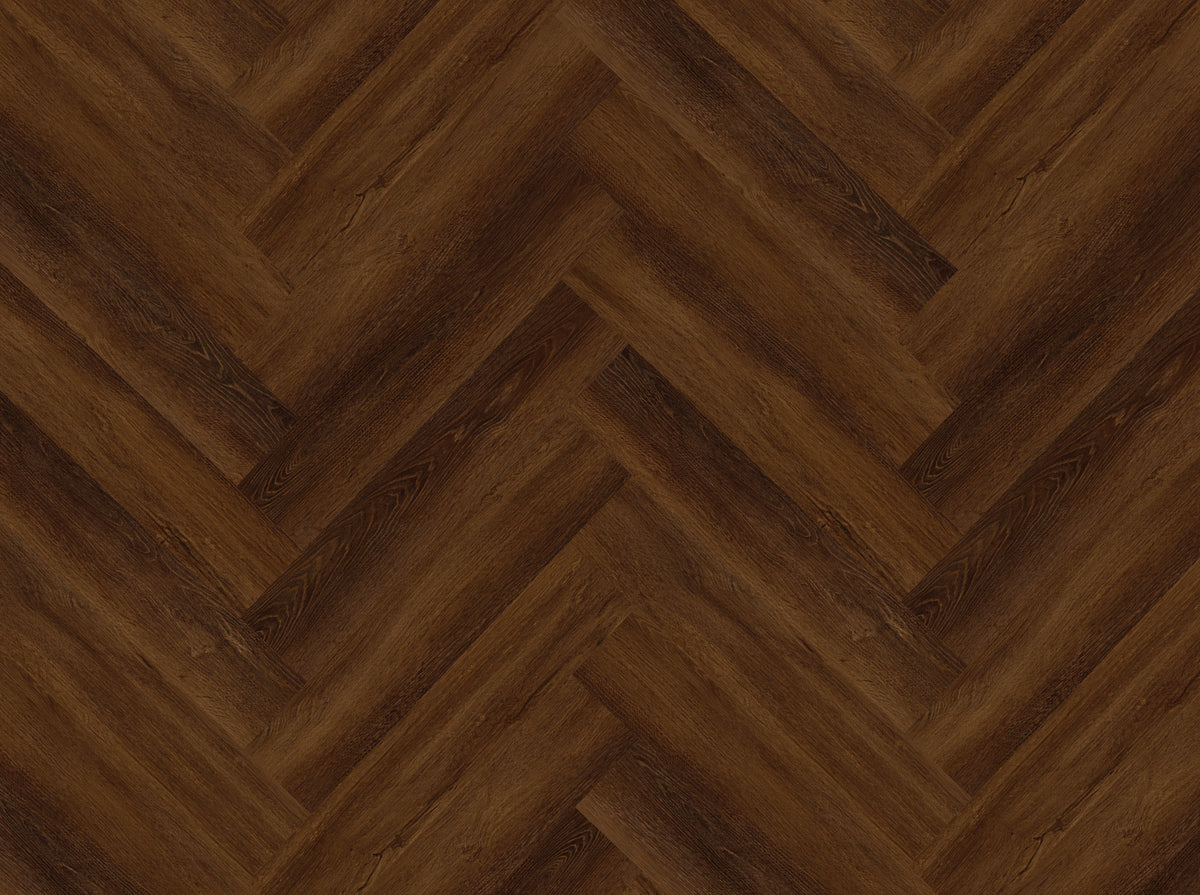 Alva Herringbone Walnut Oak Luxury Vinyl Flooring