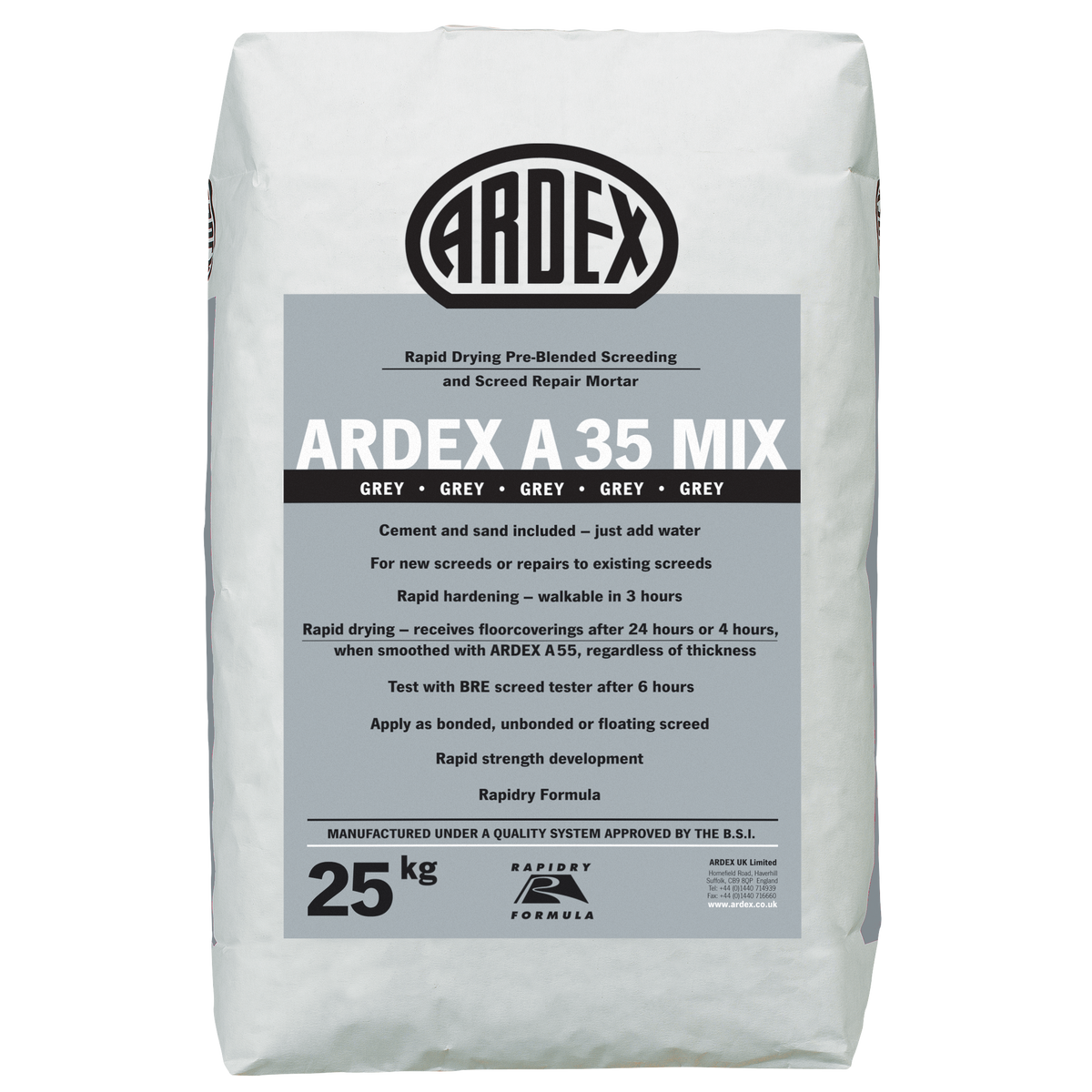 Ardex Screed Ardex A35 Mix 25kg