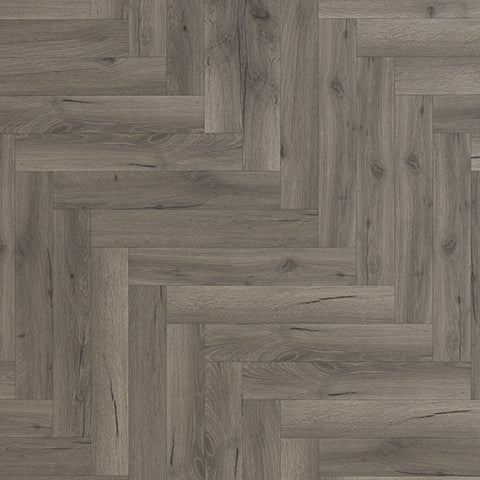 Aspen Herringbone Dark Grey Oak