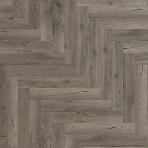 Aspen Herringbone Dark Grey Oak