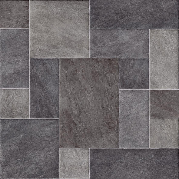 Athena Vinyl Flagstaff Anthracite Vinyl Flooring