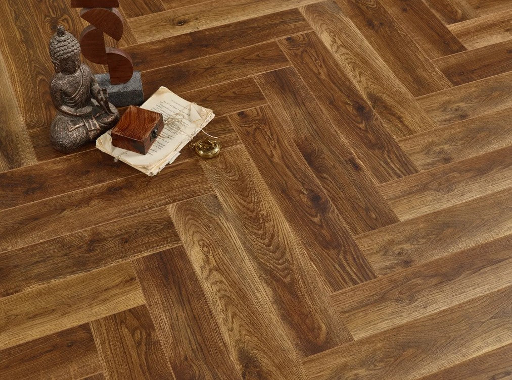 Evolve BLOCKS Herringbone Bergen SD029 12mm Laminate Flooring