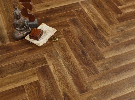 Evolve BLOCKS Herringbone Bergen SD029 12mm Laminate Flooring
