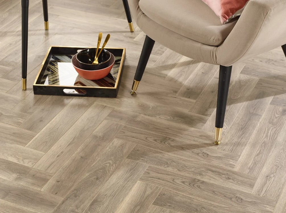 Evolve BLOCKS Herringbone Oslo SD028 12mm Laminate Flooring