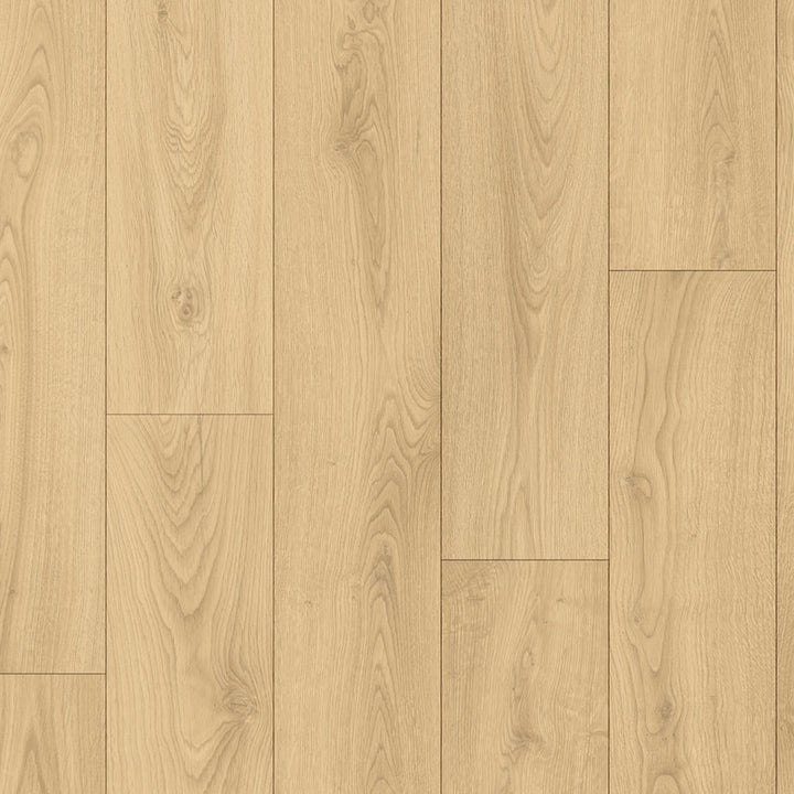 A close-up of Quickstep CLASSIC DESERT GREIGE OAK CLM5802 8mm Laminate Flooring