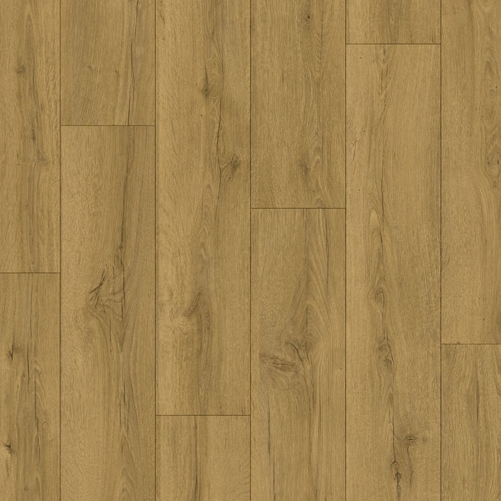 A close-up of Quickstep CLASSIC HONEY BROWN OAK CLM5792 8mm Laminate Flooring