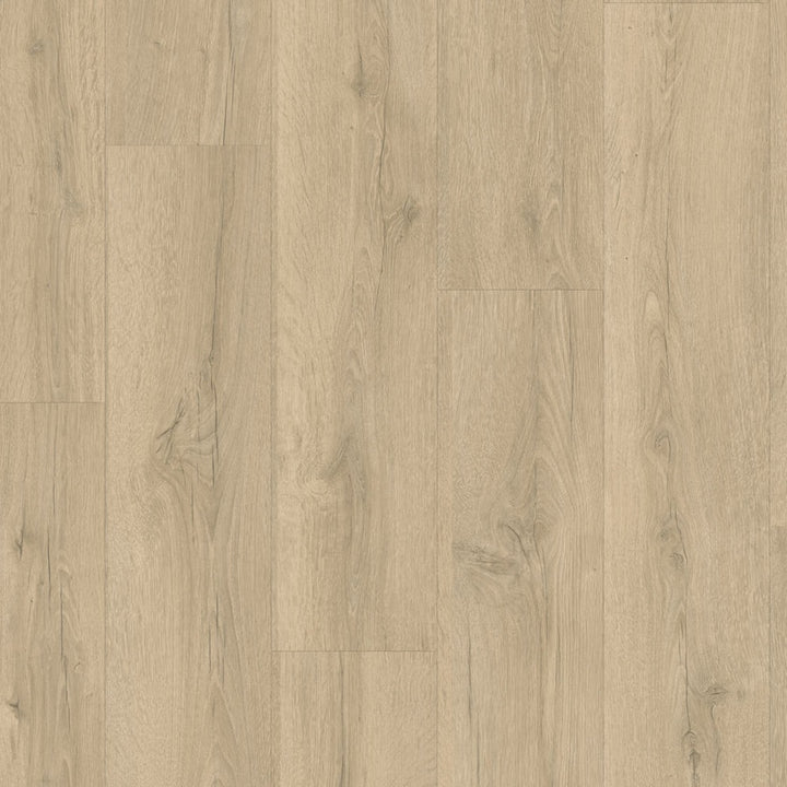 A close-up of Quickstep CLASSIC SANDY GREIGE OAK CLM5791 8mm Laminate Flooring