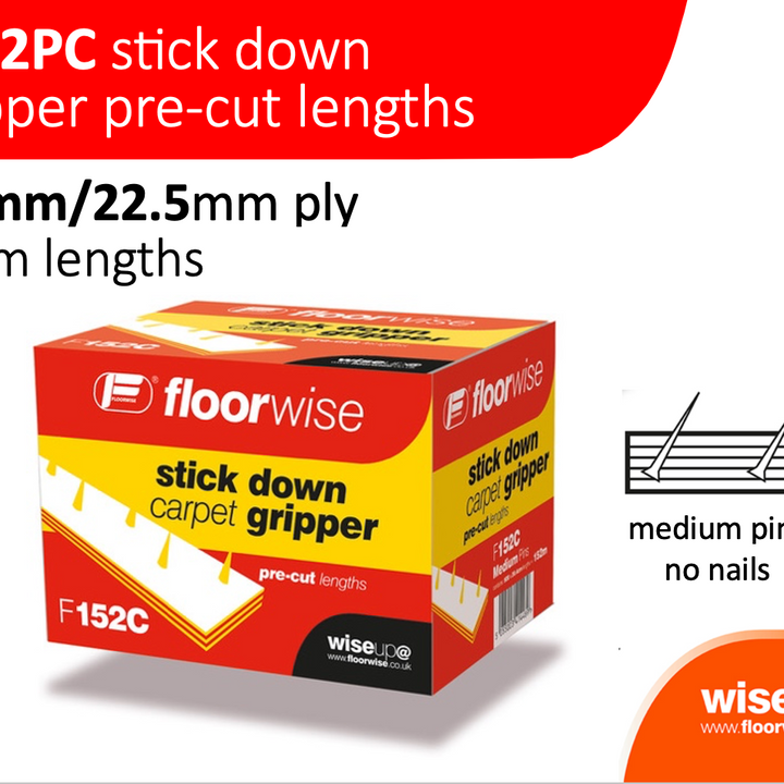 Floorwise Premium F152PC Pre Cut Stick Down Gripper - Box 150m
