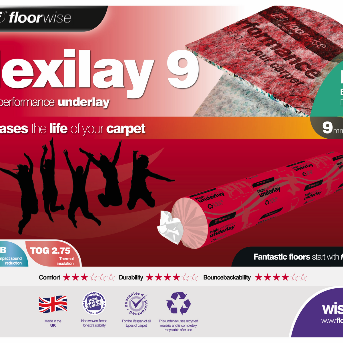 Floorwise Flexilay 9 Underlay 9mm