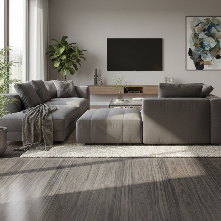 EziClick High Gloss Granite 8mm Laminate Flooring