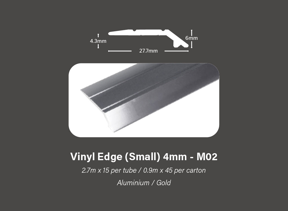 Gripperrods Metals 2.7 Full Tubes M02.a Ali Vinyl Edge Small