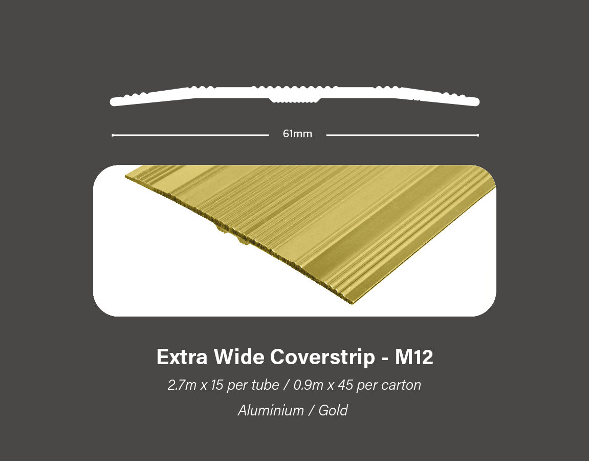 Gripperrods Metals 2.7 Full Tubes M12.g Gold Extra Wide Coverstrip