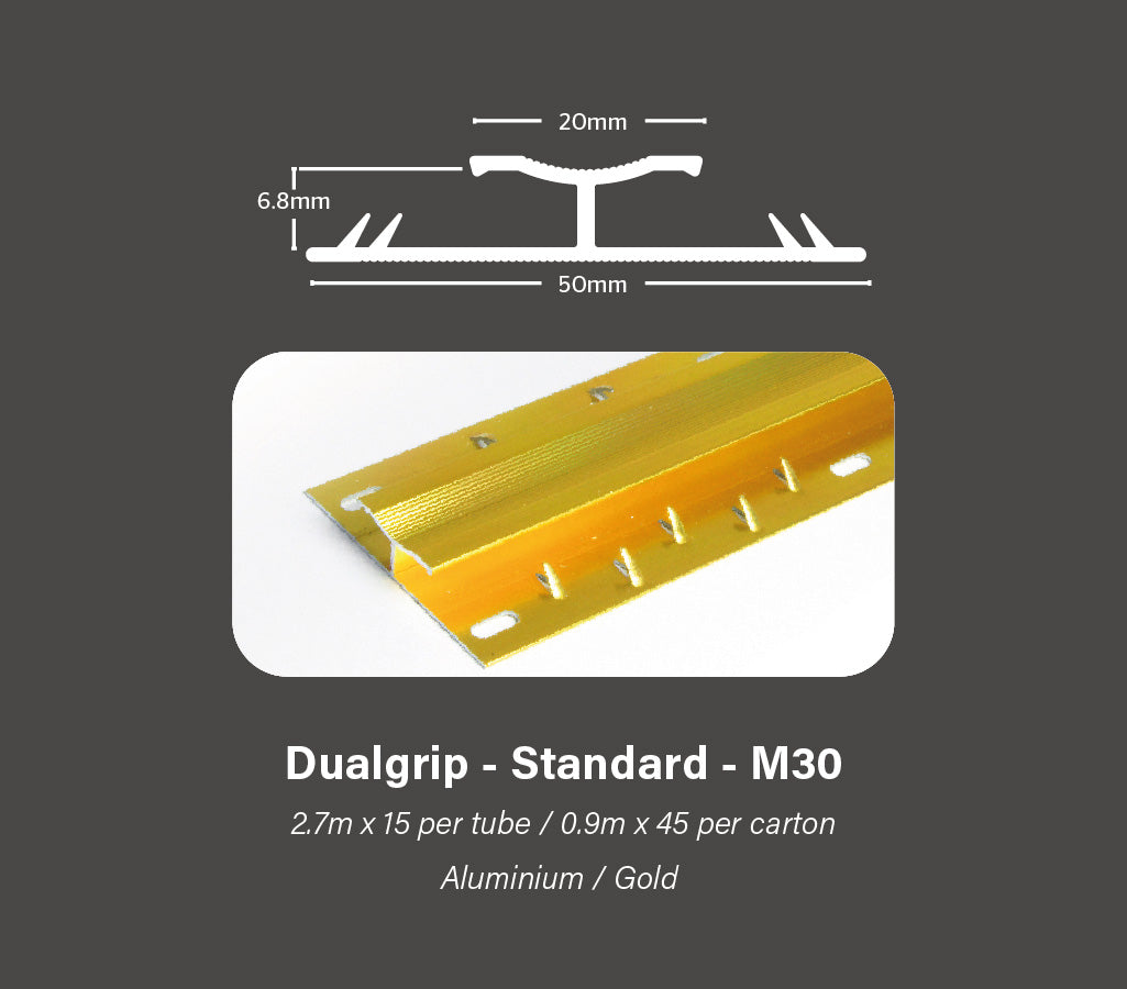 Gripperrods Metals 2.7 Full Tubes M30.g Gold Dualgrip Standard