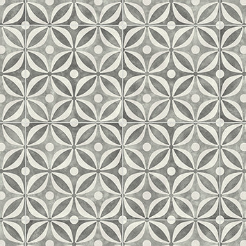 Regal Geo Tile Black Vinyl Flooring