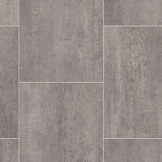 Teton Shadow Grey Tile Vinyl Flooring