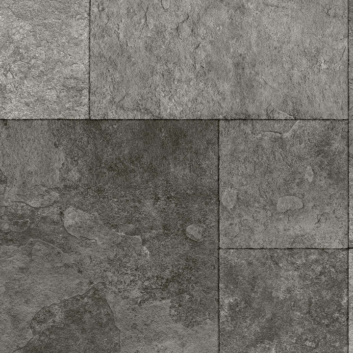 Alverstone Tuscan Black Stone Tile Vinyl Flooring