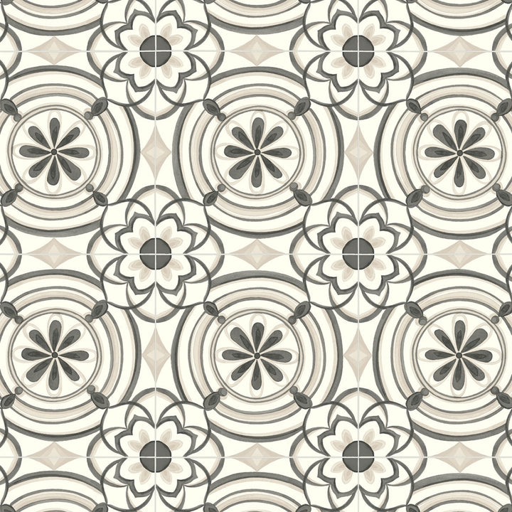 Orlando Beige Spanish Tile Vinyl Flooring