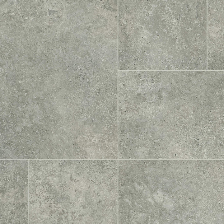 Alton Vinyl Pewter Ceramic Tile Vinyl Flooring