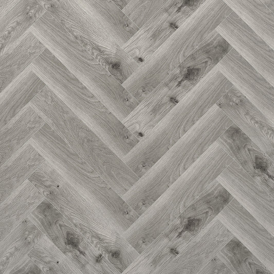 Estilo Hardcore Rigid Herringbone(2.3814 Grey Oak 916-6 5.2mm Luxury Vinyl Flooring