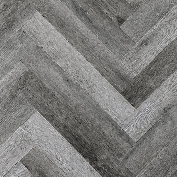 Estilo Hardcore Rigid Herringbone(2.3814 Stoney Grey Oak 911-8 5.2mm Luxury Vinyl Flooring