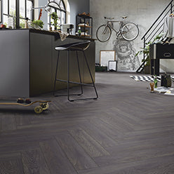 Kronotex Herringbone ELBA OAK BLACK