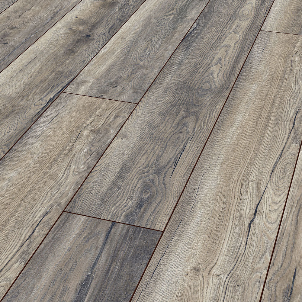 Kronotex Villa Harbour Oak Grey 12mm Laminate Flooring